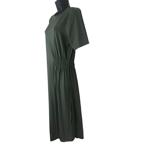 BADGLEY Mischka Olive Green Midi Dress Size S - Picture 4 of 7